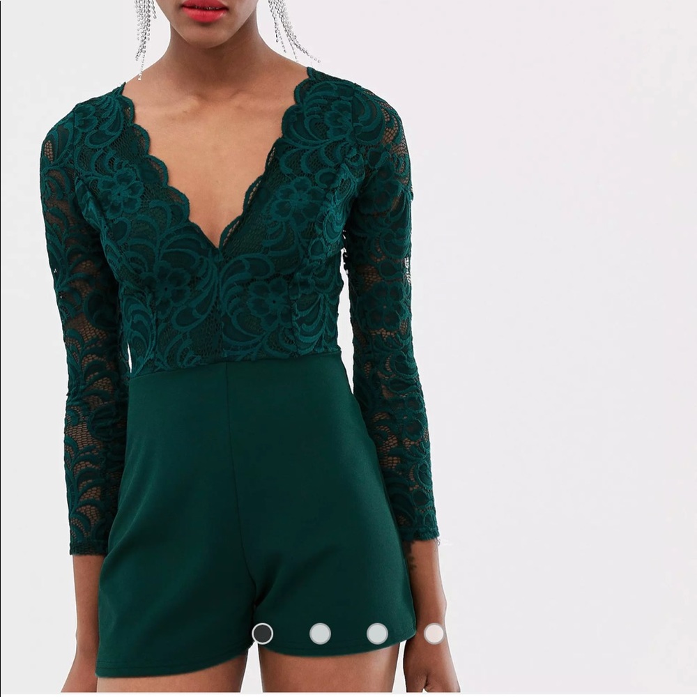 ASOS green romper. NWT